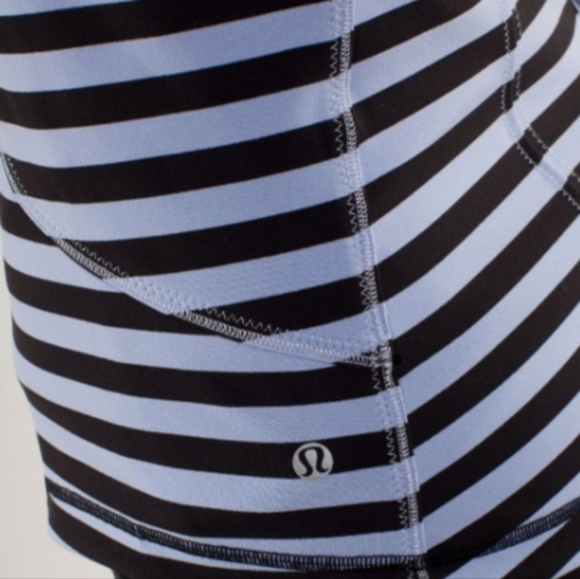 Lululemon Forme Striped Black Purple Jacket Size 12 Zip Front Lulu - Picture 7 of 13